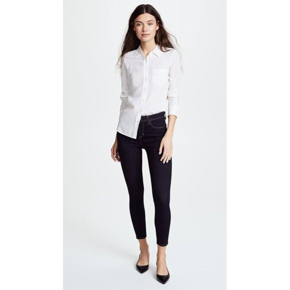 L'AGENCE Margot Midnight Dark Blue High Rise Skinny Ankle Jeans, Size 25 - Picture 1 of 15
